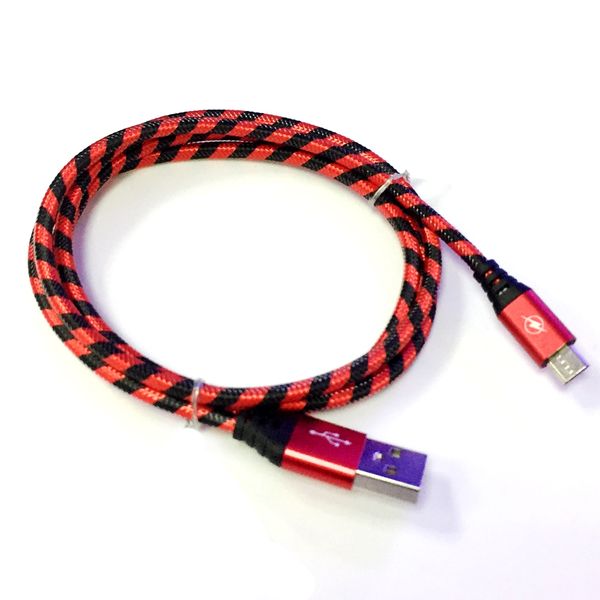 

1m nylon braid micro data charger usb cable for android