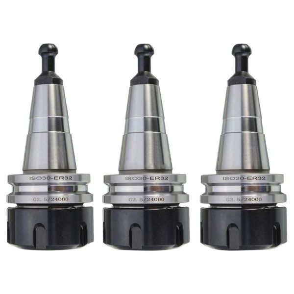 

3pcs metal iso30 er32 50 balance collet chuck g2.5 24000rpm cnc toolholder