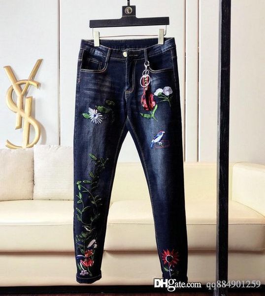 

mens ripped skinny mens designer jeans long pants stylish straight slim mens designer pants jean shorts men s designer shorts pants, Blue
