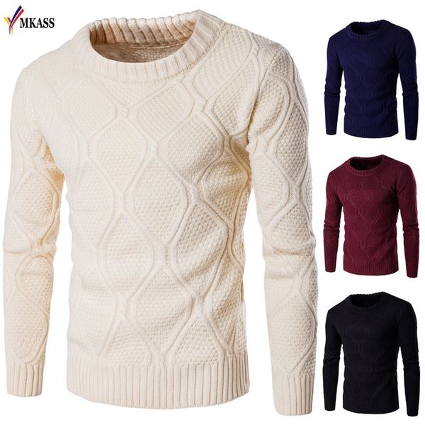 

new autumn solid casual men sweater male brands sweater winter men's o-neck cotton jumpers pullover men, White;black