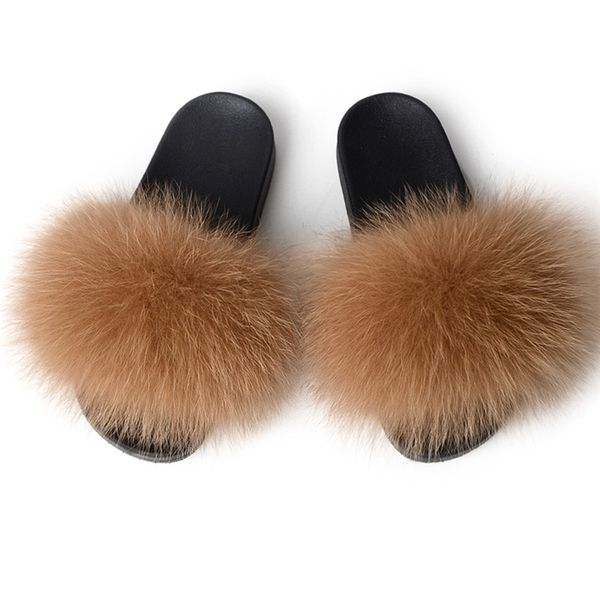 

2019 new female novelty fur slippers summer interior slippers fashion ladies out plush warm of colors to choose, Black