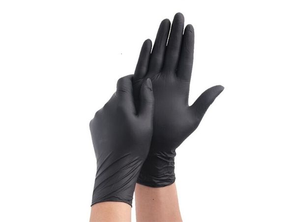 

natural latex box glove gloves powder examination hand protective 9-inch pet care inspection corrosion black high qulity qa6s5d