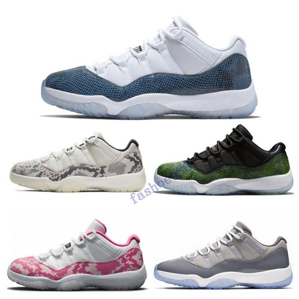 

new 11 navy blue pink snakeskin basketball shoes bred concord georgetown space jam gg 11s chaussures de basket with box