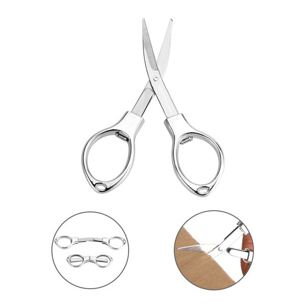 

diywork camping tool fishing scissor cutter keychain stainless steel folding scissors mini portable