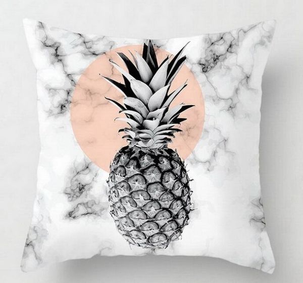 2019 Pink Geometric Nordic Cushion Cover Tropic Pineapple Throw