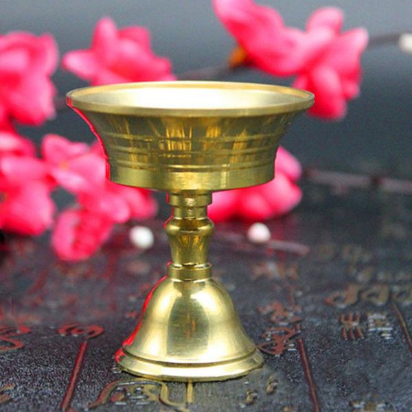 

multi-size copper alloy candlestick candelabrum candle holder collectable party decor home retro craft durable candlestick home decoration