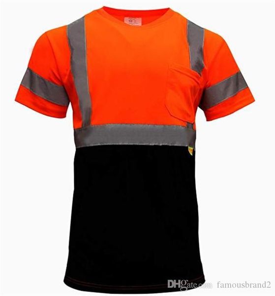 

3m reflective designer mens summer designer tshirts crew neck shorts sleeve solid color fashion style homme clothing, Black