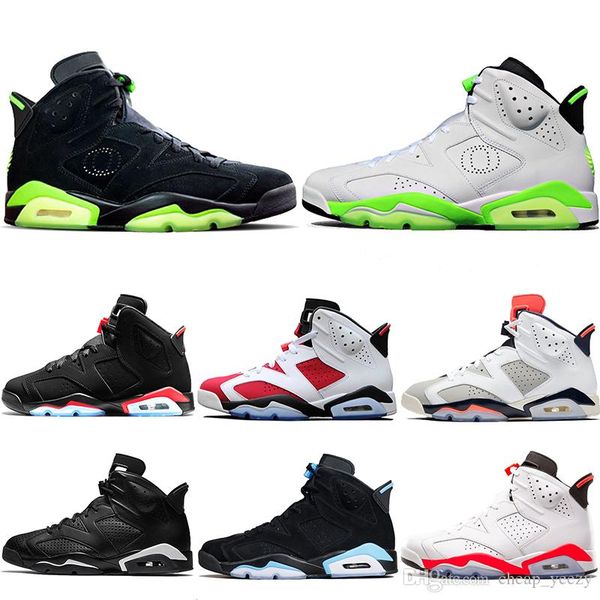 

new bred men 6 6s basketball shoes tinker unc black cat white infrared red carmine toro mens designer trainer sport sneaker