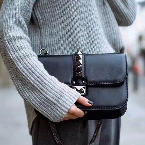 

fashion, quality new orignal real genuine leather lady messenger bag fashion satchel shoulder bag handbag presbyopic package mobile phone pu
