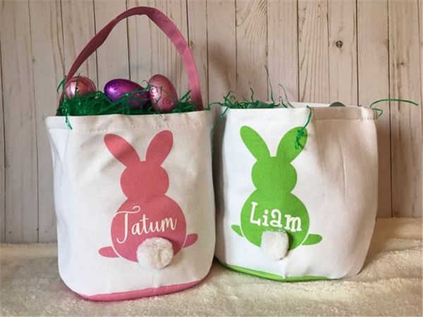 

Ea ter bunny bag ea ter rabbit ba ket creative rabbit printed canva tote bag egg candie ba ket 8 color 08
