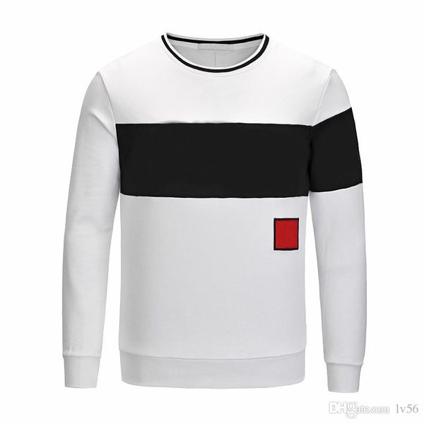 

2019 мужские дизайнеры толстовки sweatershirt свитер мужские толстовки одежда тонкие длинные рукава молодежные движения уличная одежда -3xl, White;black