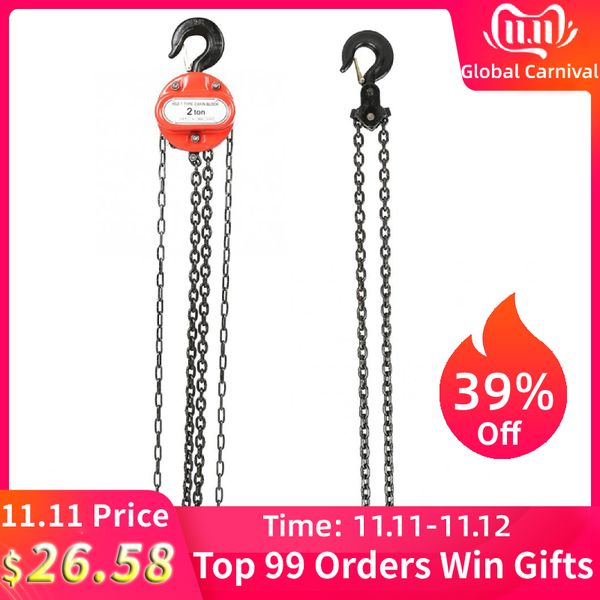 

2t pulley chain block fall chain hoist hand tools 3m lifting with hook lifting tools puller block