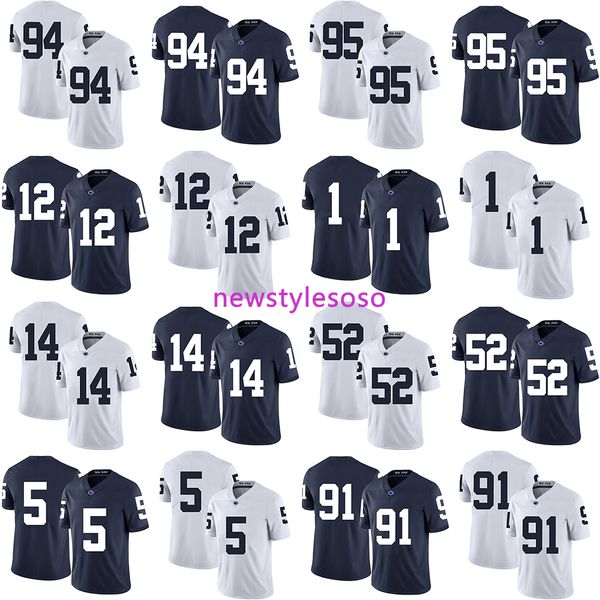 

2019 ncaa football penn state nittany лио нс 94 cameron услуга 95 carl nassib 12 крис годвин 1 campbell 14 hackenberg трикотажных изделий, Black;red