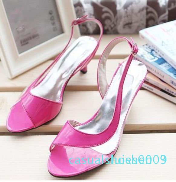 

wholesale women sandals big size summer ladies sandals transparent neon low heels designer shoes woman casual shoes l03, Black