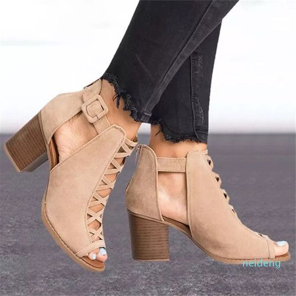 

wedge sandals fish's mouth shoes womenhigh heel platform shoes summer, Black