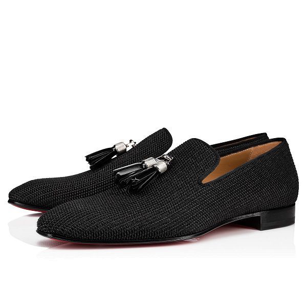 

new style men business fashion tassel man red bottom slip on loafers casual genuine leather brand dress men's walking black oxford with