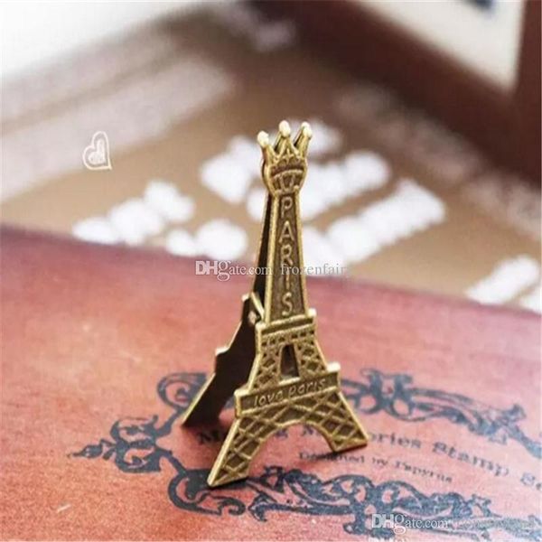 2019 Romantic Paris Theme Vintage Eiffel Tower Place Card Holder