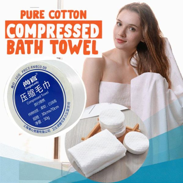 

2pc outdoor travel absorption quick drying pure cotton compressed bath towel towels bath towel towels for adults