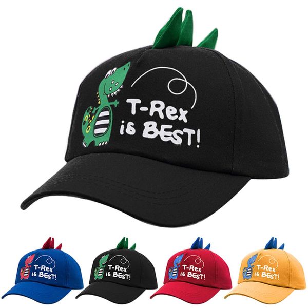 

новый 2019 динозавр форма детские ребенка бейсболке cap летний мультфильм детский мальчик вс hat hip hop hat бейсбол, Yellow
