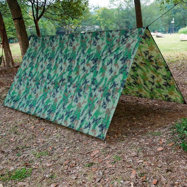 

3mx3m waterproof sun shelter tent beach tent shade outdoor camping hiking hammock sunshade awning anti-tear polyester tarpaulin