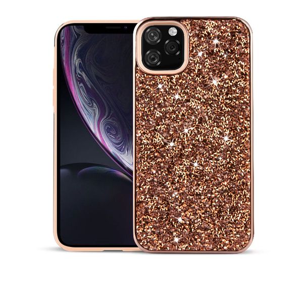 

premium rhinestone bling shining powder phone case luxury designer phone cases iphone 11 pro max xs x xr 6 7 8 plus