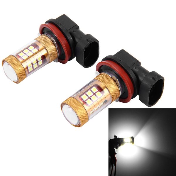 

2019 2pc h8/h11 3030 56w automotive 28led ultra-bright front fog lamp with lens super white led fog lights driving bulbs brake