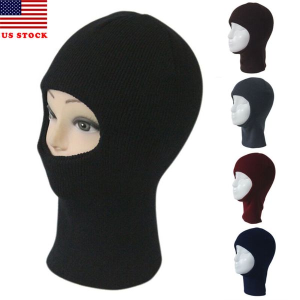 

2019 winter new fashion face mask ski winter hat one hole balaclava hood beanie tactical warm solid casual hat
