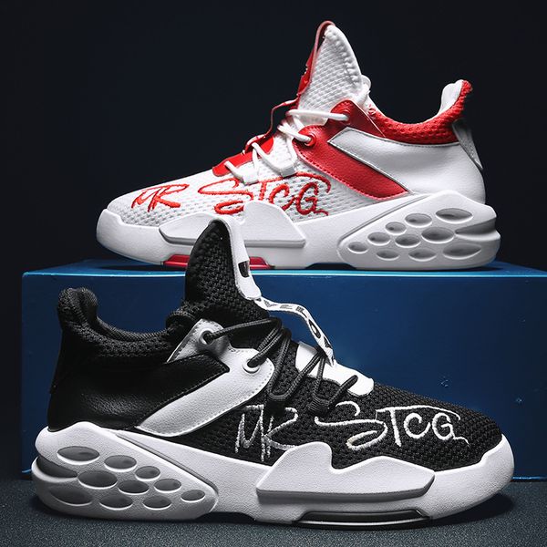 

new mesh men letter sneakers casual shoes lac-up lightweight comfortable breathable walking sport sneakers zapatos de mujer