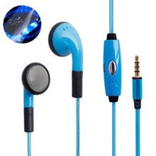 

amazing earphones for phones sport glow in the dark stereo blocking led flash light earphone earbud headset