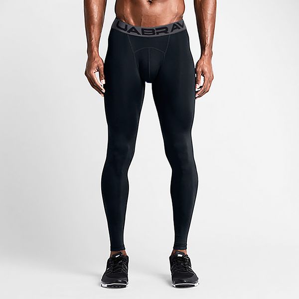 

tights mens sports pants elastic quick dry running pants compression fitness gym leggings basketball breathable sweatpants ub30, Black;blue