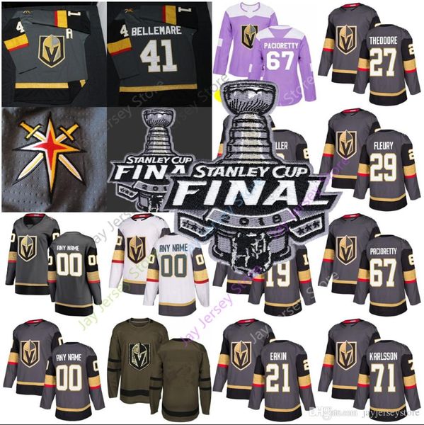 

2019 Vegas Golden Knights Jersey Mark Stone Fleury Alex Tuch Smith Eakin Theodore Reaves Bellemare Engelland Carrier Bellemare Holden Kid