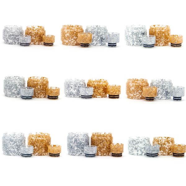 

Epoxy Resin Kit Shine Resin Bulb Tube With Drip Tip Set Shining Gold Silver Fit TFV8 TFV12 FreeMax Resa Prince 11 types dhl