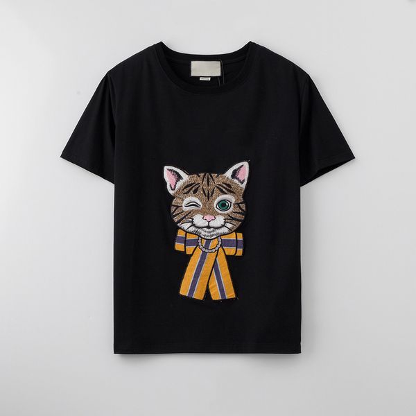 

2020 New Arrival Designer Summer T Shirt Fashion New Men T Shirt Brand Tees Luxury Tops with Cat Hot Sale Casual Shirts S-2XL-1