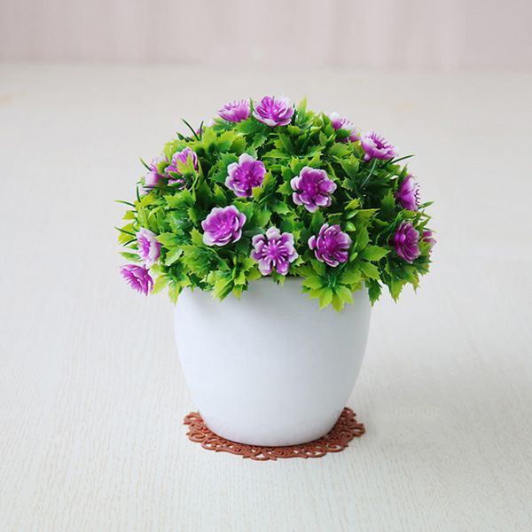 

artificial plastic bonsai flowerpot fake flowers potted plant home outdoor decor