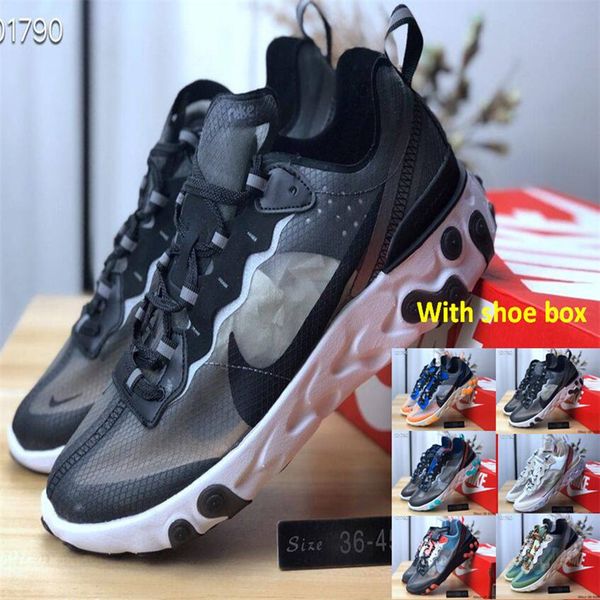 

2018 новый UNDERCOVER x Предстоящий React Element 87 Pack белые эпические кроссовки марка Мужчины