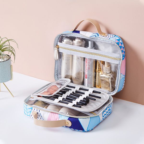 

waterproof travel wash cosmetics bag lipstick eyelash brush makeup storage pouch toothbrush towel organizer accessories supplies