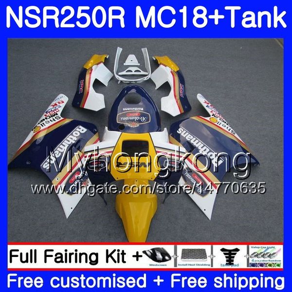 Кузова для Хонда НСР 250 р MC18 PGM2 СМП 250р NS250 NSR250R 88 89 262HM.4 MC16 Rothmans Blue горячий NSR250 R RR nsr250rr 1988 1989 88 89 обтекатель