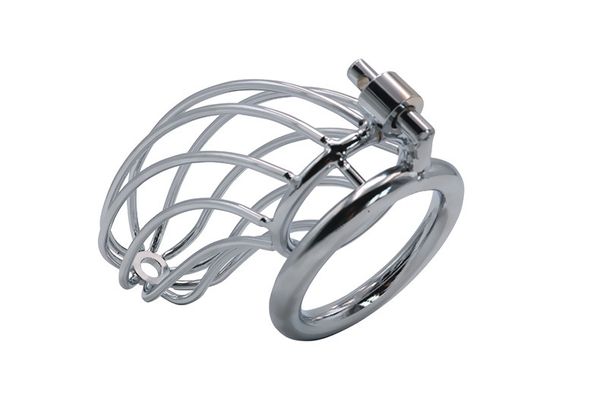 New Stainless Steel health beauty Lock Male Chastity Device,Penis Rings Cock Cage,Virginity Belt,Adult Game Product Sex Toys For Man