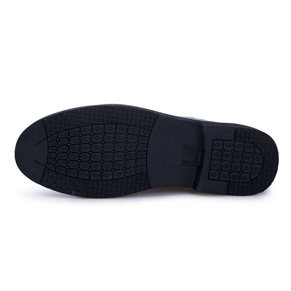 

w suede boots for men flat heel shoes british style slip on england trend shoes zy4701, Black