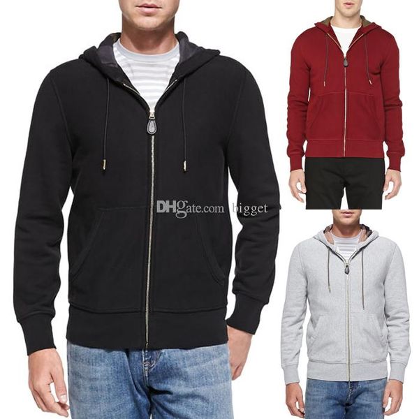 

еловек оле ваки ђайки мђжкой конѬђкоѬ полнй zipper cotton-меа поведн, Black