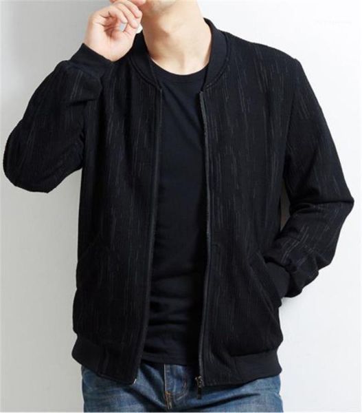 

outerwear males casual jackets solid color mens designer jackets plus size long sleeve mens stand collar, Black;brown