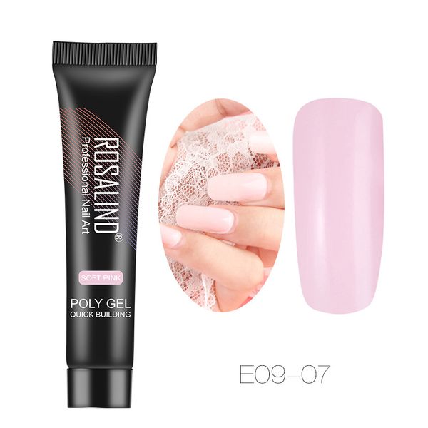 

15ml nail art poly gel nails builder extension uv led gel nail diy extension tool cun 668, Red;pink