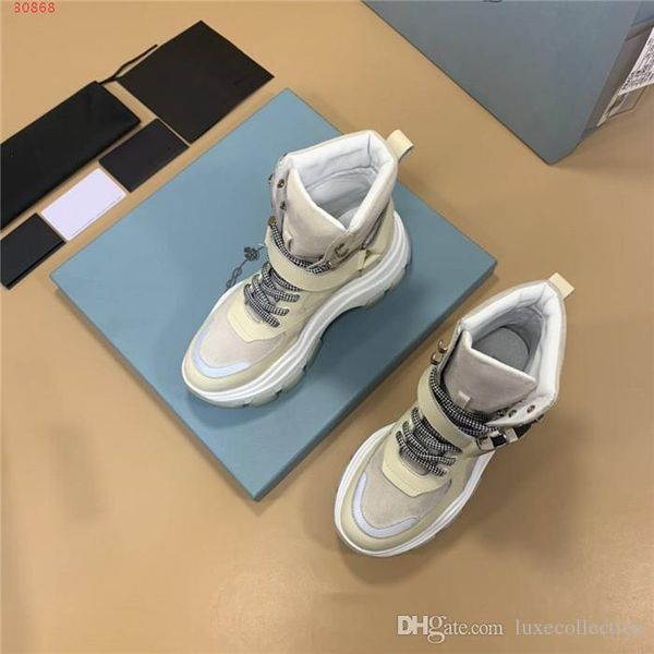 

autumn and winter man lace-up thick - bottomed casual sneaker,high-recreational shoe height increasing shoes,complete set of shoe box, Black