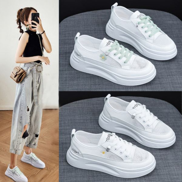 

цветок весной и летом дышащая сетка тонких туфель модных женских туфель