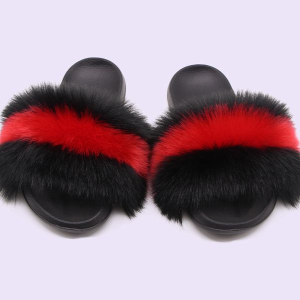 

fox hair color matching sandals home mens and womens eva flip flops wear fashion leisure beach shoes foreign trade, Black