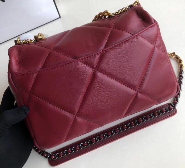 

2019brand new goat leather messenger bag super soft leather handbag single shoulder bag with five colors chain x-pattern