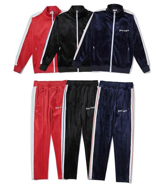 

palm new angels corduroy suit women men autumn winter streetwear casaul pa rainbow exclusive drawstring jacket s-xl, Black