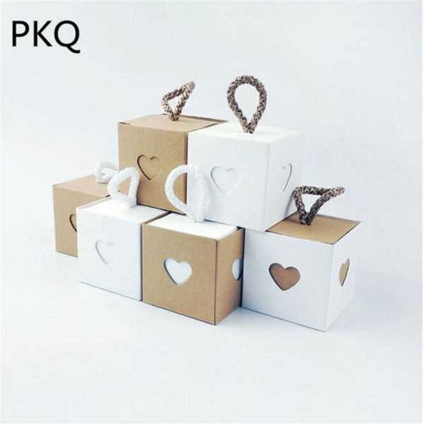 

5pcs/lot 5.5x5.5x5.5cm square boutique box small jewelry packaging box cute candy packing party gift craft boxes