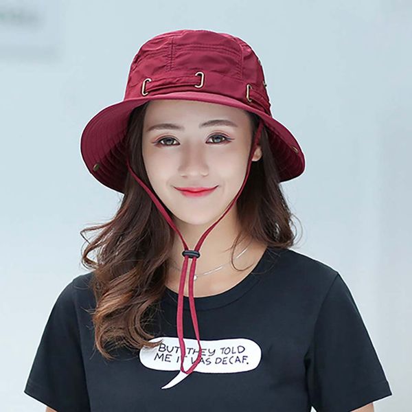 

летняя защита boonie складная bucket hat for пешеходные вс hat, водонепроницаемый рыбалка hat вс, Black;white