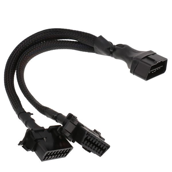 

1 для 2 obd2 16 pin мужчин и женщин y разветвитель удлинитель соединитель